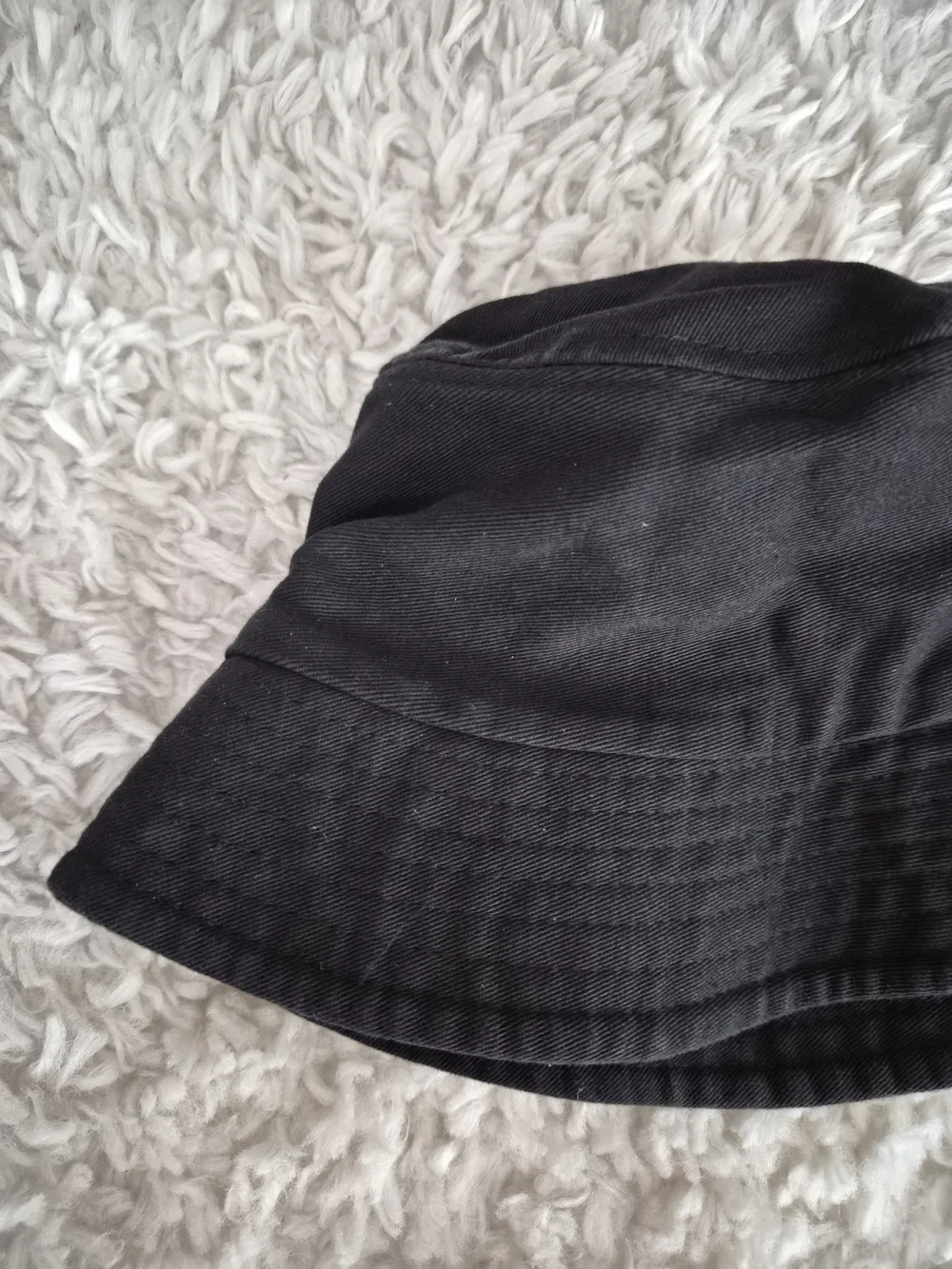 SHEIN Black Cotton Bucket Hat | Y2K Grunge Aesthetic - Picture 6 of 11